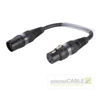 Sommer Cable XLR 5-Pol Mâle <-> XLR 3-Pol Femelle Road-Adapter B2FAU0015-SW