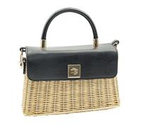 Sommer-Strandtasche - Trohtasche Für Damen | Stroh Tasche Damen | Korbgeflecht Handtasche Sommer | Strandtasche Klein & Leicht | Retro Umhängetasche Für Urlaub, Stadt & Alltag