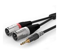 Sommer Cable HBA-3SM2-0150 audio Câble adaptateur [1x XLR mâle 3 pôles - 1x Jack mâle 3.5 mm] 1.50 m noir