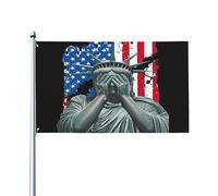 Sommes-nous enfin grands ? Parce que j'ai honte. Bannière de jardin anti-47, 90 x 150 cm.