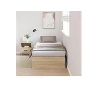 Sommier vidaxl 100x200 cm 1 hauteur 31.5 cm Beige