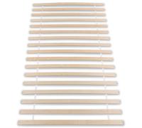 Sommier 120 x 190 et 120 x 200 cm PASIA 17 lattes sans cadre, Sommier à lattes pré-percées pour lit 1 place