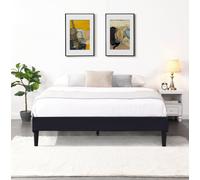 Sommier 120x190 Déhoussable - 20 cm - 13 Lattes - Montage Rapide - Entretien Facile - Confort Optimal - Design Moderne - Anna Noir