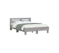 Sommier vidaxl 135x190 cm non communique 2 hauteur 70 cm gris