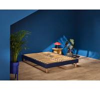 Sommier 140 x 190 cm chine bleu nuit - Merinos Self Kit