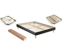 Sommier 140 X 190 Self Kit Chine Gris Anthracite 1419 Gris