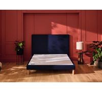 Sommier 2 x 90 x 200 cm chine bleu nuit - Merinos Pencil