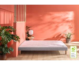 Sommier 2 x 90 x 200 cm chine gris clair - Merinos Pencil Ferme