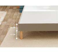 Sommier 2 x 90 x 200 cm enduit moka - Bultex sommier vigoroso