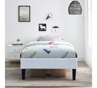 Sommier 70x190 - 20 cm - 13 Lattes - Déhoussable - Housse Lavable - Montage Rapide et Facile - Confort Optimal - Opale Blanc