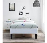 King of Dreams Sommier 80x190 cm Tapissier déhoussable Housse Lavable Blanc + Pieds en 20 cm 13 Lattes - Opale- Tissu : 100% Polyester 220 GR/m2 Rembourrage : Mousse 100% polyuréthane