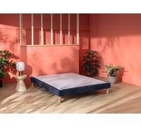 Sommier 90 x 190 cm chine bleu nuit - Merinos Pencil Ferme