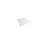 Sommier a lattes 140 x 200 en bois massif de pin 13 lattes Blanc