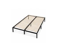 PEGANE Sommier à Lattes 140x190 cm Métal Renforcé - Livré en Kit