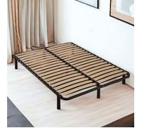 Sommier à lattes 140x190 cm sur pieds pour lit 2 places Fabrication France