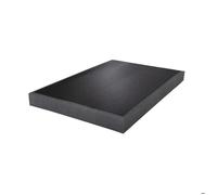 EBAC Literie Sommier tapissier SR15 Anthracite 160x200 Lattes Bois Massif-H.15 cm -Made in France