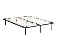 Stanew Sommier 160x200cm - Hauteur de 29 cm - Sommier à Lattes pour Adulte - 2x14 Lattes -9 Pieds Inclus - Lit 160 x 200 avec Sommier