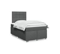 Sommier à Lattes de Lit avec Matelas Rembourré Adulte Chambre Tissu vidaXL