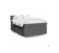 Sommier à Lattes de Lit et Matelas Rembourré Adulte Intérieur Tissu vidaXL