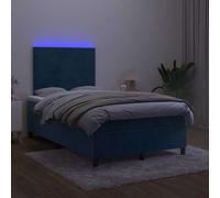 vidaXL Sommier à Lattes de Lit avec Matelas et LED, Lit Rembourré, Lit Simple, Lit Adulte de Chambre à Coucher Intérieur, Moderne, Bleu Foncé 90x200cm Bleu https://www.fnac.com/mp48366347/vidaXL-Sommier-tapissier-et-matelas-et-LED-Bleu-fonce-90x200cm-Velours/w-4?oref=c9cc0186-b33e-c8ab-a2dd-88e5255ffb64