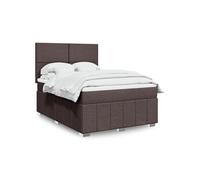 Sommier à lattes de lit avec matelas Marron foncé 160x200 cm 3291715
