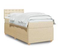 Sommier à Lattes de Lit avec Matelas Rembourré Adulte Chambre Tissu vidaXL