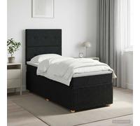 vidaXL Lit boxspring avec Matelas Taupe 120 x 200 cm Tissu