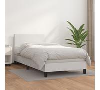 Sommier à Lattes de Lit avec Matelas Rembourré Gris 120x200 cm Similicuir vidaXL