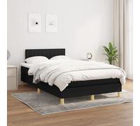 Sommier à Lattes de Lit avec Matelas Rembourré Gris Clair 120x200cm Tissu vidaXL