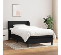 Box Spring Vidaxl Avec Matelas Marron Foncé 200x200 Cm En Tissu
