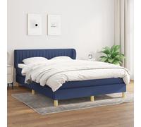 Sommier à Lattes de Lit avec Matelas Rembourré Marron Foncé 140x190 cm vidaXL