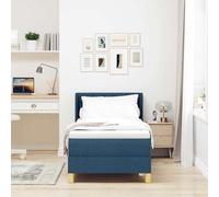 Sommier à Lattes de Lit avec Matelas Rembourré Marron Foncé 90x200 cm vidaXL