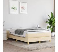 Sommier à Lattes de Lit avec Matelas Rembourré Taupe 120x200 cm Tissu vidaXL