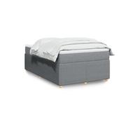 Sommier à Lattes de Lit avec Matelas Rembourré Adulte Chambre Tissu vidaXL