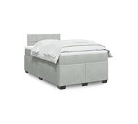 Sommier à Lattes de Lit et Matelas Rembourré Adulte Chambre Velours vidaXL