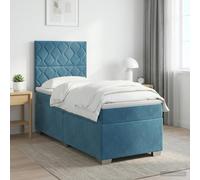 vidaXL Lit boxspring avec Matelas Rose 200 x 200 cm Velours, Chambre, lit Tendance, Velours, tête de lit Ajustable, Matelas Ferme, Sommeil réparateur, idées déco