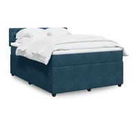 Sommier à Lattes de Lit et Matelas Rembourré Adulte Chambre Velours vidaXL