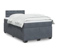 Sommier à Lattes de Lit et Matelas Rembourré Adulte Chambre Velours vidaXL