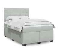 Sommier à Lattes de Lit et Matelas Rembourré Adulte Chambre Velours vidaXL