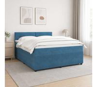 Sommier à Lattes de Lit et Matelas Rembourré Adulte Chambre Velours vidaXL