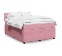 Sommier à Lattes de Lit et Matelas Rembourré Adulte Chambre Velours vidaXL