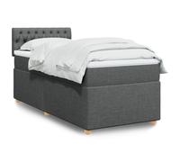 Sommier à Lattes de Lit et Matelas Rembourré Adulte Intérieur Tissu vidaXL