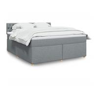 Sommier à Lattes de Lit et Matelas Rembourré Adulte Intérieur Tissu vidaXL