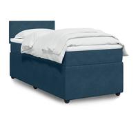 Sommier à Lattes de Lit et Matelas Rembourré Adulte Intérieur Velours vidaXL