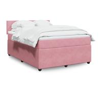 Sommier à Lattes de Lit et Matelas Rembourré Adulte Intérieur Velours vidaXL