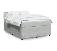Sommier à Lattes de Lit et Matelas Rembourré Adulte Intérieur Velours vidaXL