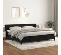Sommier à Lattes de Lit et Matelas Rembourré Gris Foncé 200x200cm Velours vidaXL