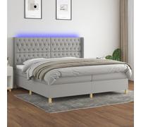vidaXL Sommier à lattes de lit matelas LED Gris clair 200x200 cm Tissu Gris https://www.fnac.com/mp48354536/vidaXL-Sommier-tapissier-matelas-et-LED-Gris-clair-200x200-cm-Tissu/w-4?oref=75c498ef-0168-c22b-940f-722d2e3eadd3