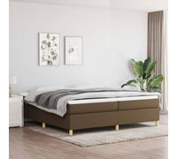 Sommier à Lattes de Lit Rembourré Adulte Chambre Intérieur Maison Tissu vidaXL