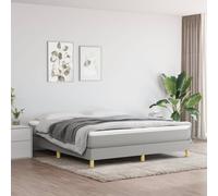 vidaXL Cadre de lit 80 x 200 cm Tissu gris clair